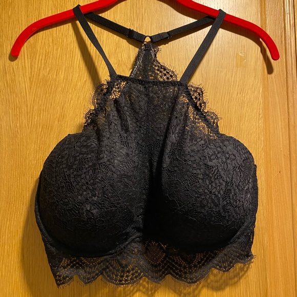 PINK padded lace bralette | L or DD - Picture 1 of 5